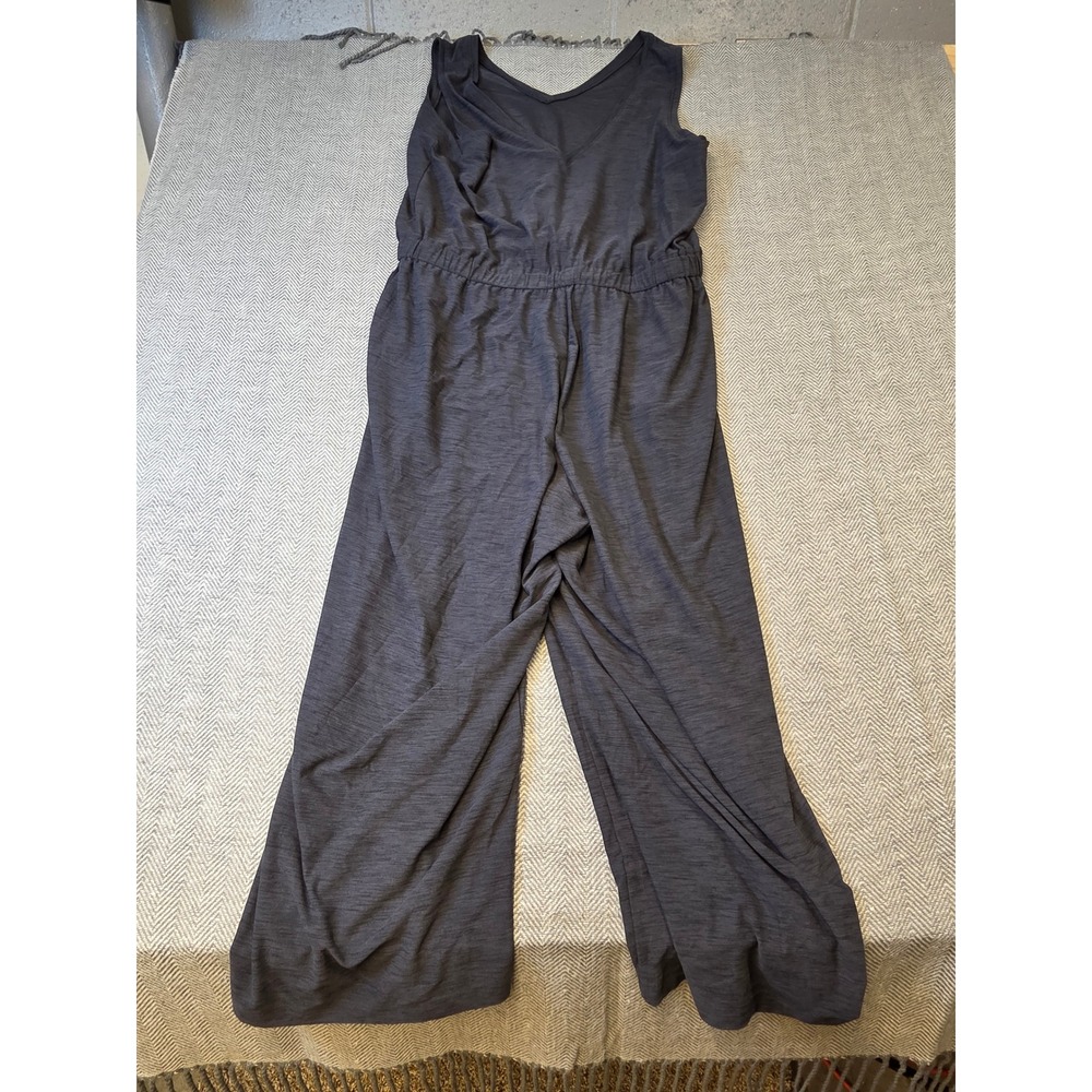 Old Navy Active Jumpsuit Women XL Gray Heather Breathe On Elastic Gathered Waist